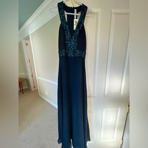 Beautiful navy blue sequined dress